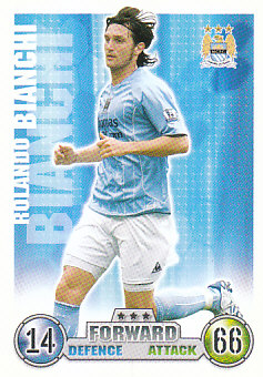 Rolando Bianchi Manchester City 2007/08 Topps Match Attax #175
